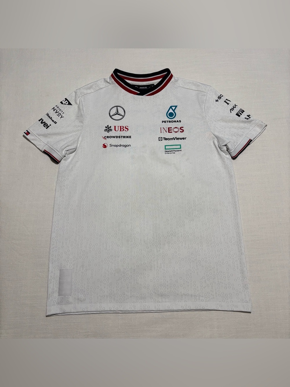 Men’s Mercedes AMG Petronas F1 Formula One Racing Jersey Shirt | Size Small